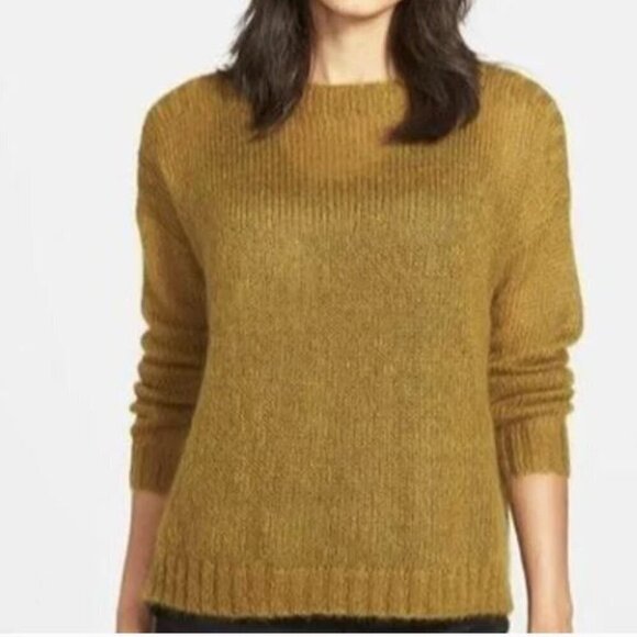 Eileen Fisher mohair wool knit sweater XS Oversized New - Picture 1 of 4